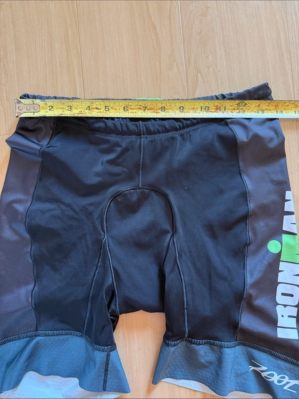 ZOOT IRONMAN MENS MULTISPORT TRIATHLON AUGUSTA 70.3 PADDED SHORTS BLACK LARGE